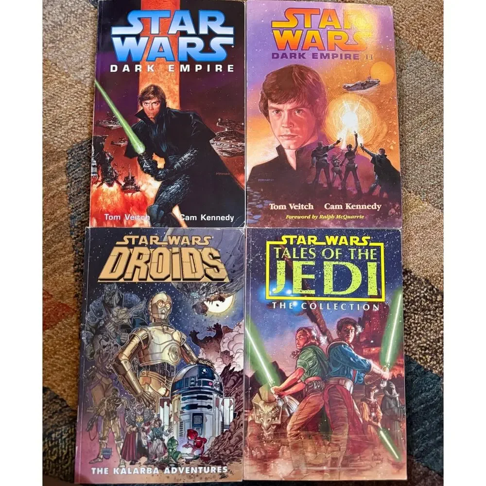 Lot 4 Vintage Star Wars Dark Horse Comics Tales Jedi Droids Dark Empire II